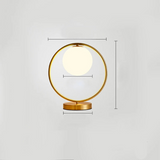 LumiAura – Messing Tischlampe