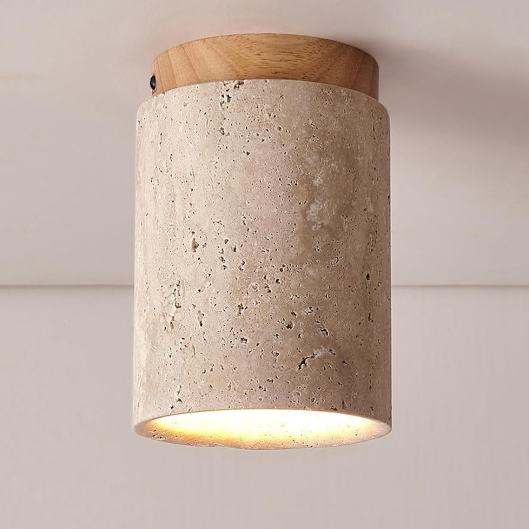 Celion - Deckenlampe aus Travertin mit stilvollem Design