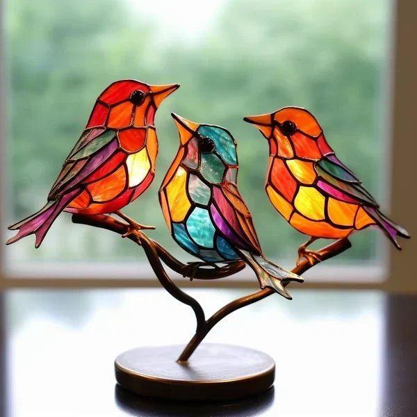 Oryxen - Glasvogel Skulptur