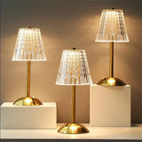 LuminaGlow – Kristall Tischlampe