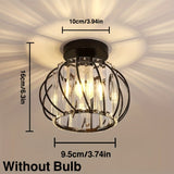 CrystalGlow – Deckenlampe Schwarz Gold