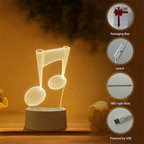 LumiNote - Acryl Musiknoten Lampe