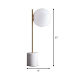 MarbleGlow - Sphärische Tischlampe