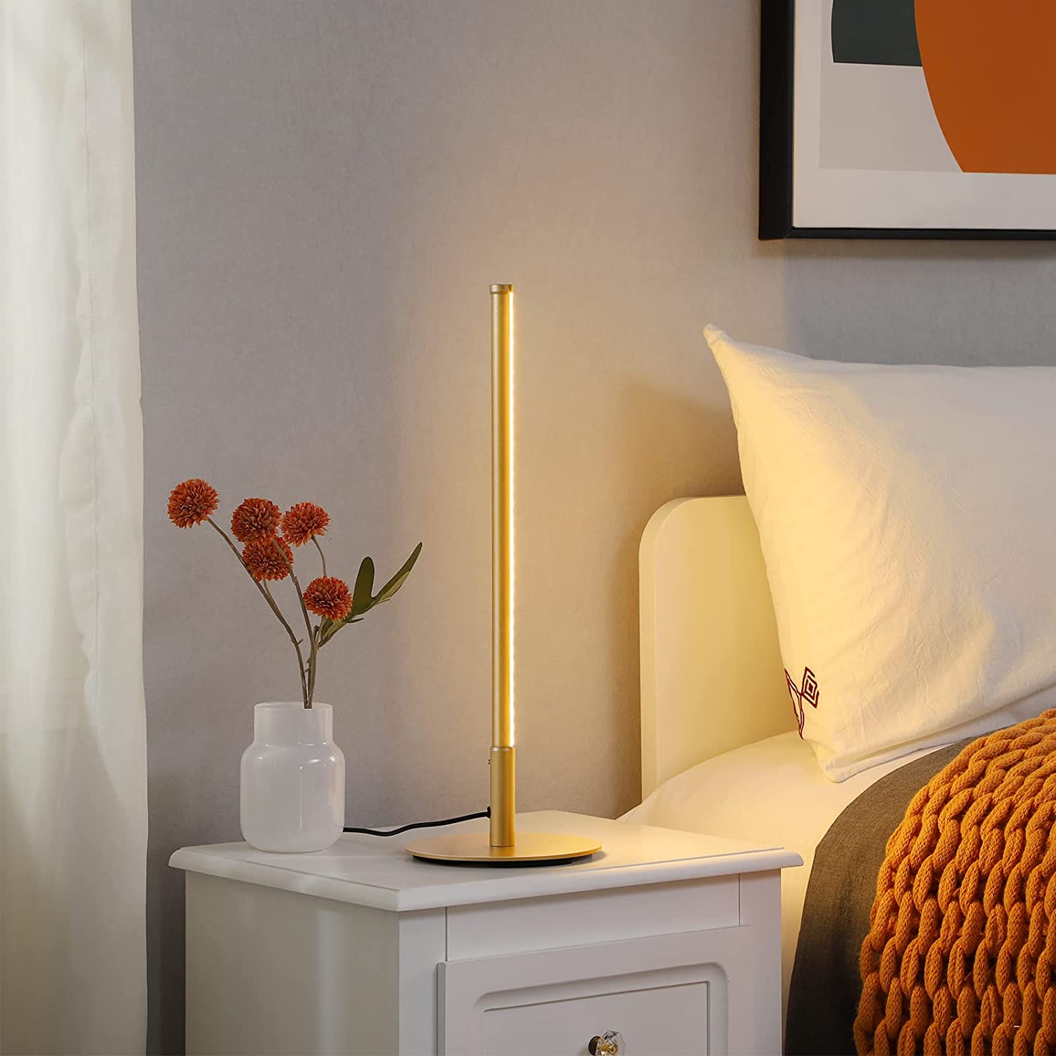 Luminara – Goldene Tischlampe