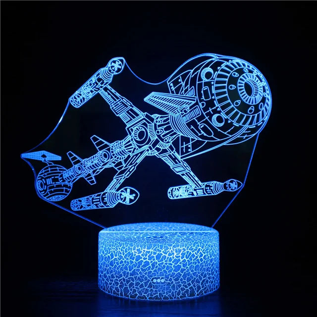 LumiRocket – 3D LED Nachttischlampe