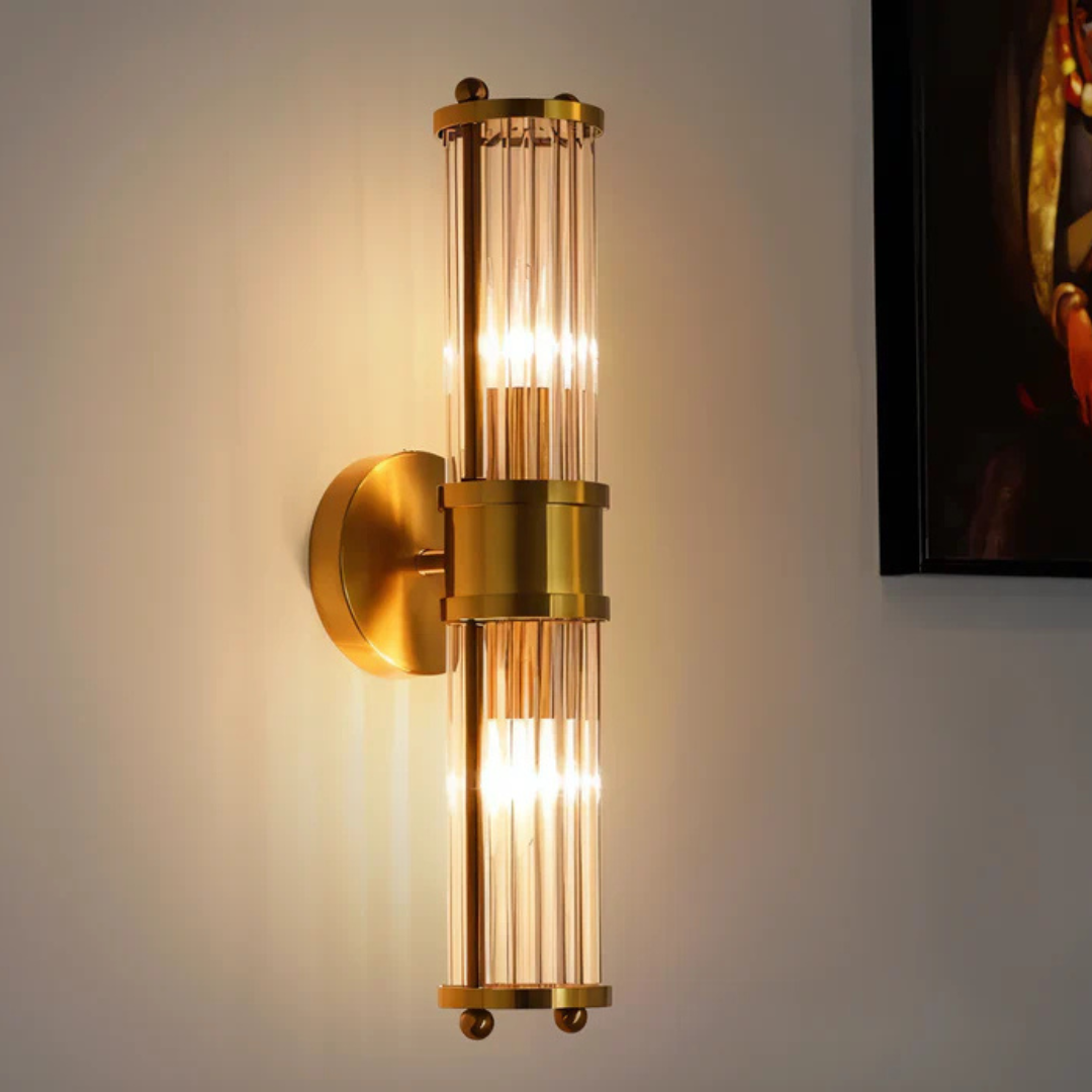 Lustra - Luxuriöse Goldene LED-Wandleuchte