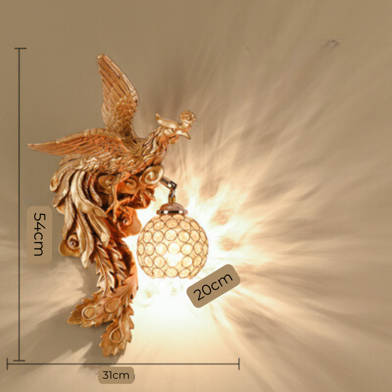 DragonPhoenix – Wandlampe Dekor