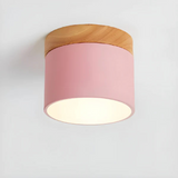 Vesta - Vintage LED-Deckenlampe mit Holzdesign