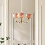 MarshmallowHome – Glas Kronleuchter Rosa