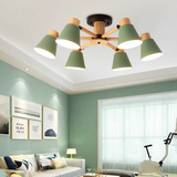 Fivra - LED-Deckenlampe mit Holzrahmen