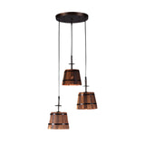 RustikaLights – Holz Eimer Lampe