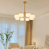 Titan - Deckenlampe aus Holz mit Wolken-Design