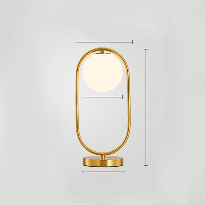 LumiAura – Messing Tischlampe