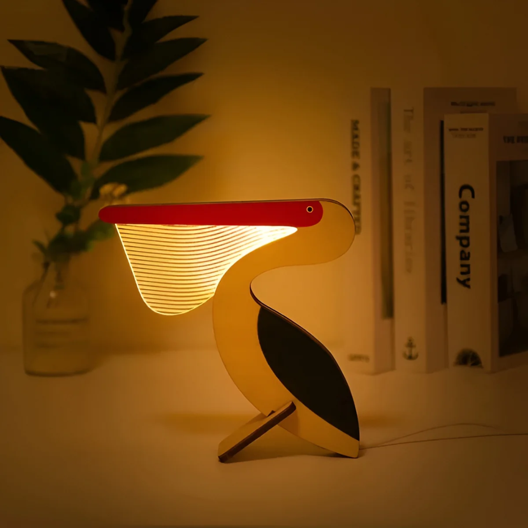 Telyx – LED Tischlampe aus Holz