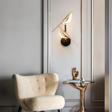 Ptak - Luxuriöse Goldene Wandleuchte | Drehbar und Dekorativ