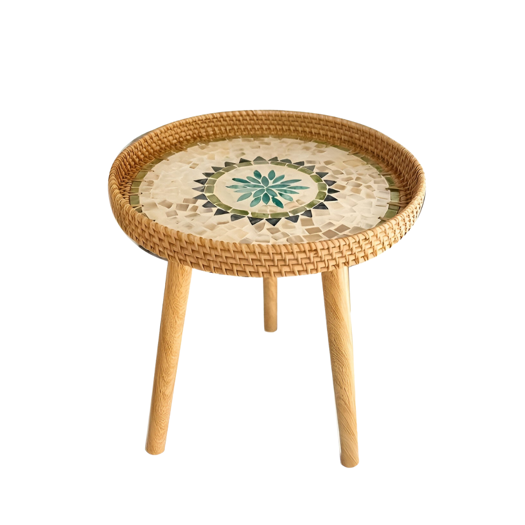 Jorin - Rattan Couchtisch Rund