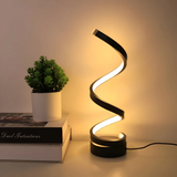 Leto – LED Tischlampe Spiralform