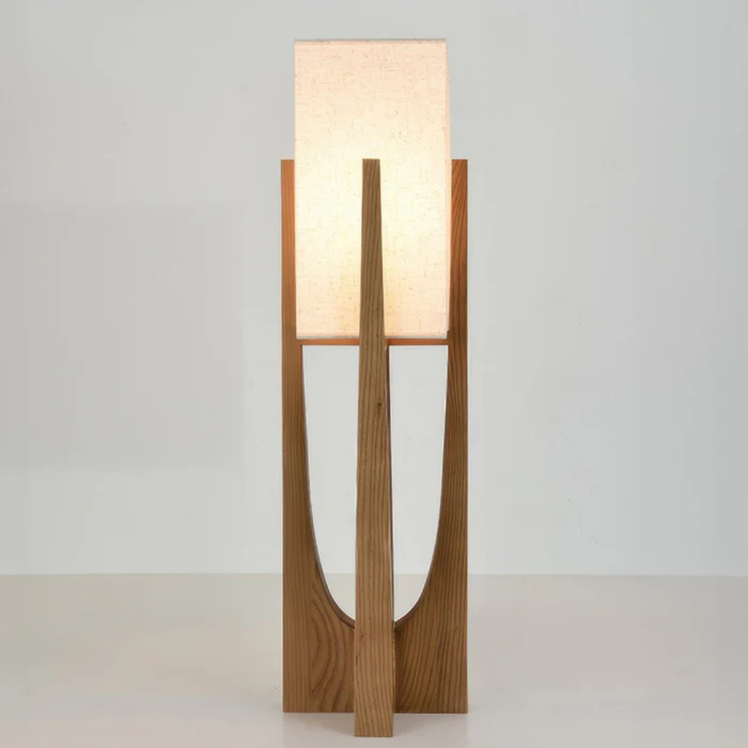 Luxora - Japanische Holz Stehlampe