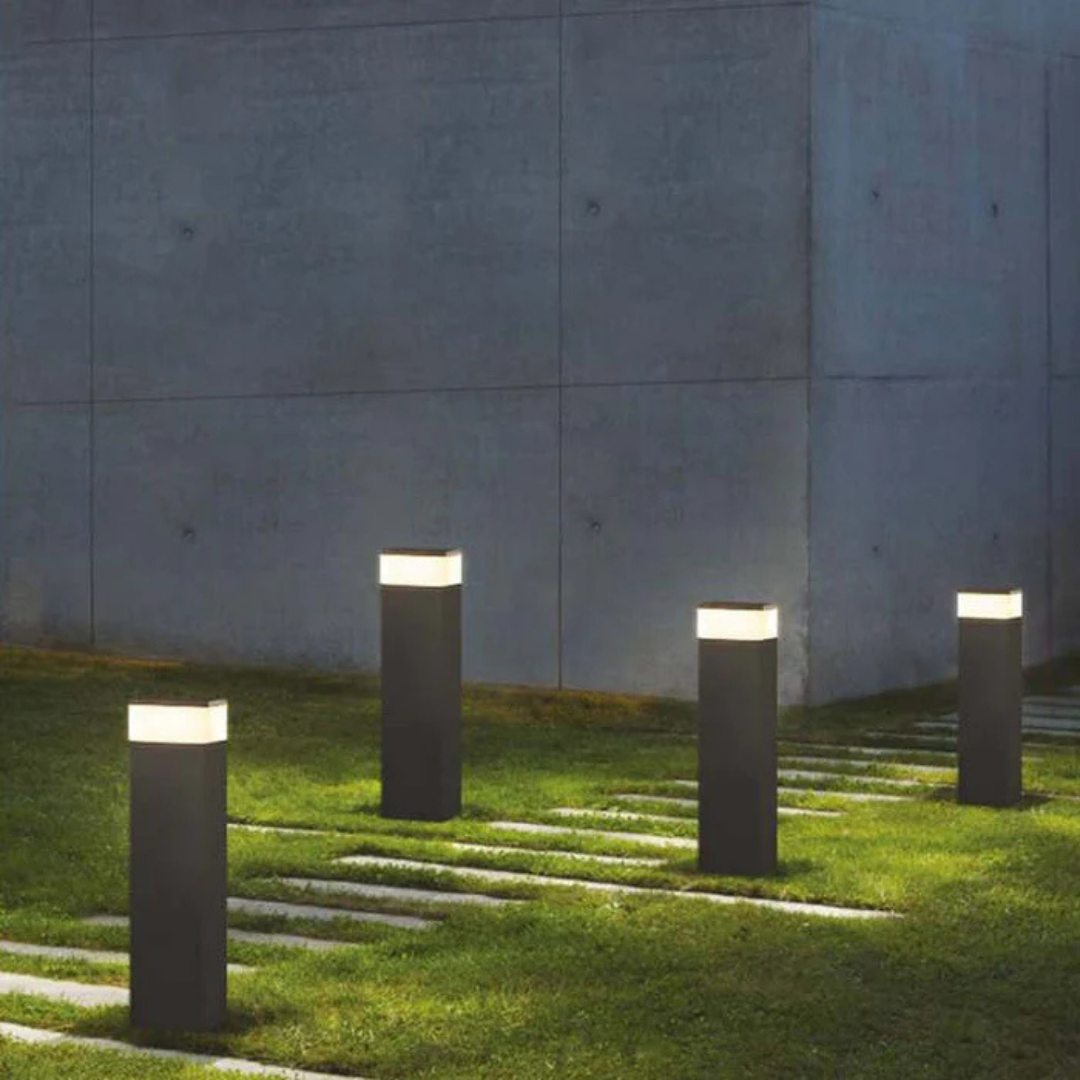 Lucid - Rechteckige LED-Wandleuchte für den Außenbereich