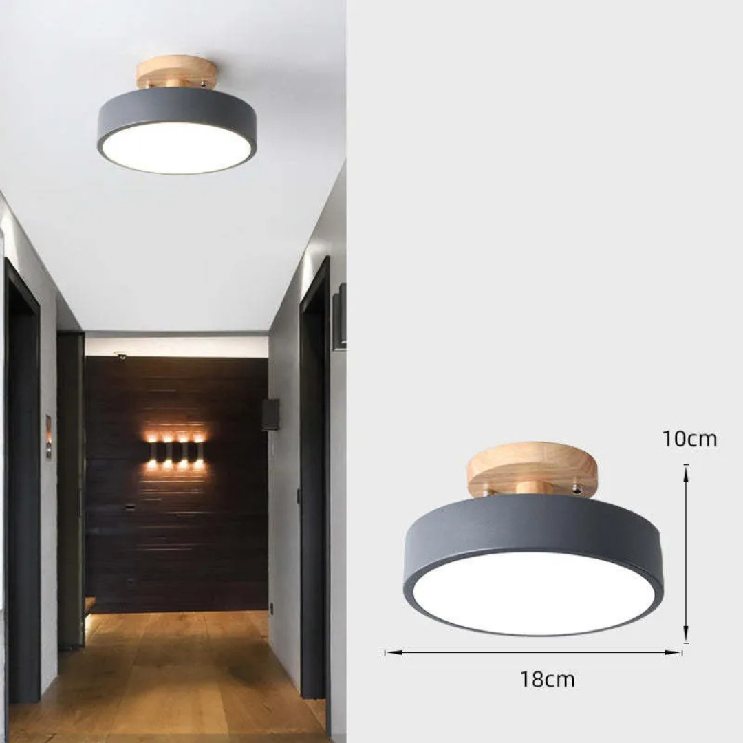 Illumine - Holz-Deckenleuchte LED