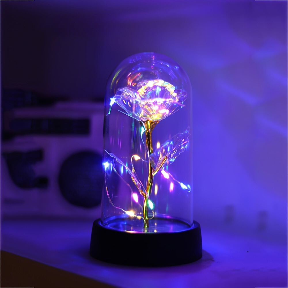 GoldenRose - Dekorative Rosenlampe