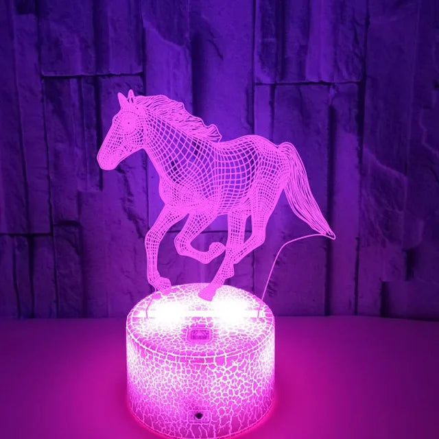 HorseGlow – 3D LED Lampe