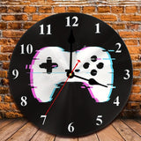 GameTime - Runde Holz Wanduhr