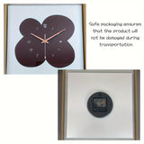 FloralTime - Quadratische Wanduhr
