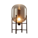 Lumora – Ovale Tischlampe aus Glas