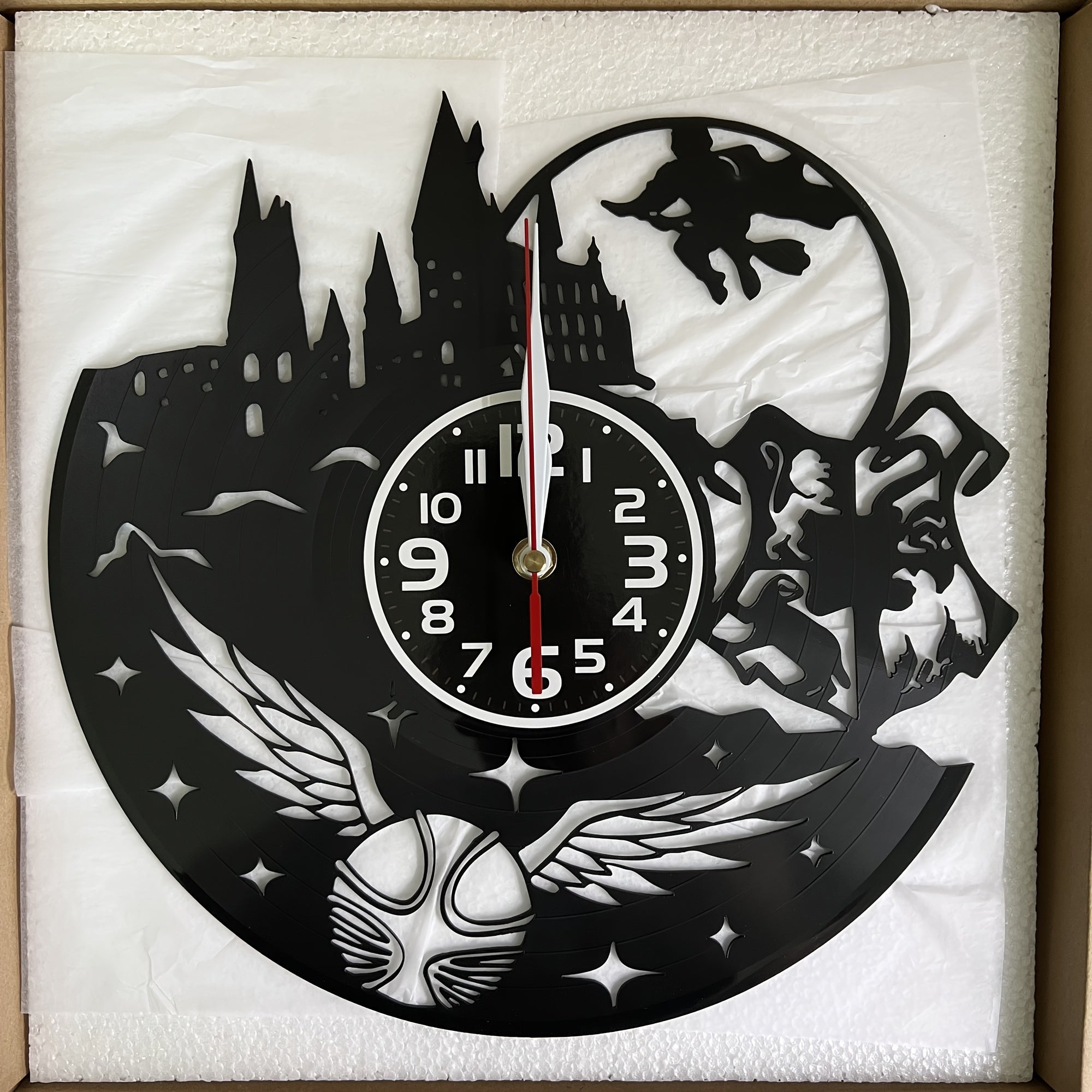 VinylTime - Stille LED Wanduhr