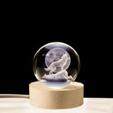 WolfLamp - 3D Glas Nachtlicht