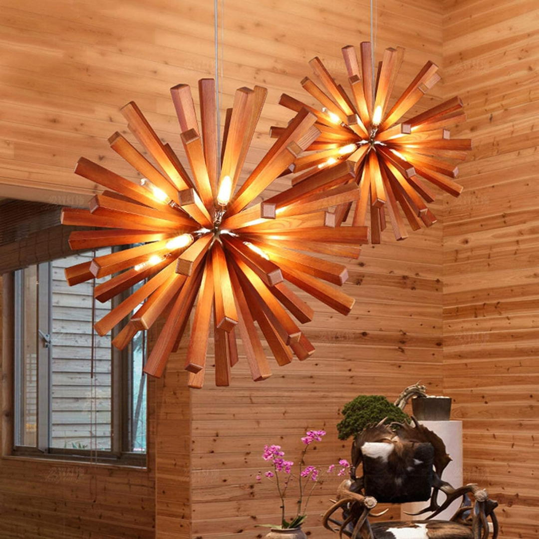 Luma - Holz Hängeleuchte