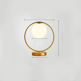 LumiAura – Messing Tischlampe