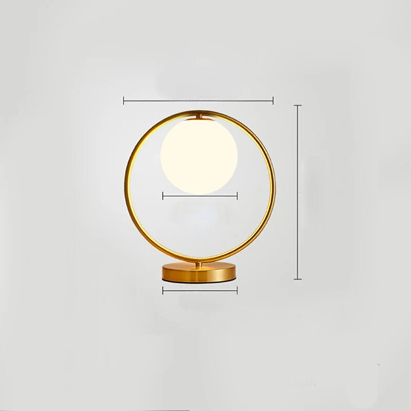 LumiAura – Messing Tischlampe