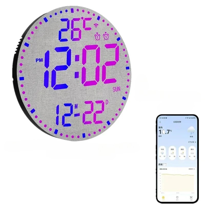 WiFiTid – LED Wanduhr