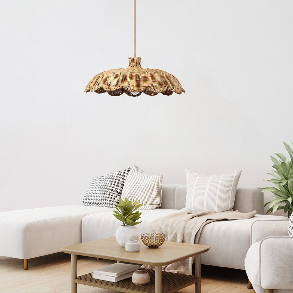 BohoLuxe – Rattan Hängelampe