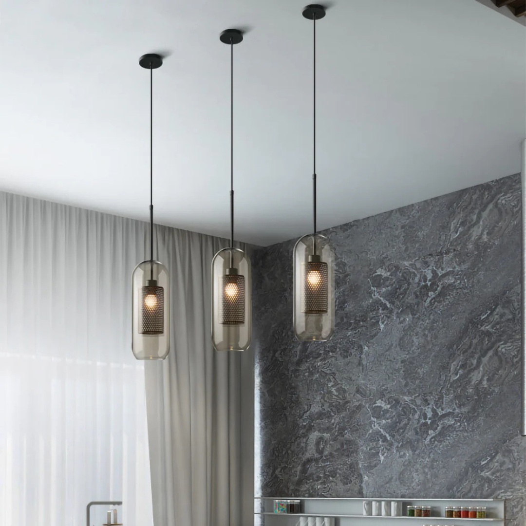 Haloir - Glas Pendelleuchte Esszimmer