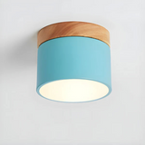 Vesta - Vintage LED-Deckenlampe mit Holzdesign