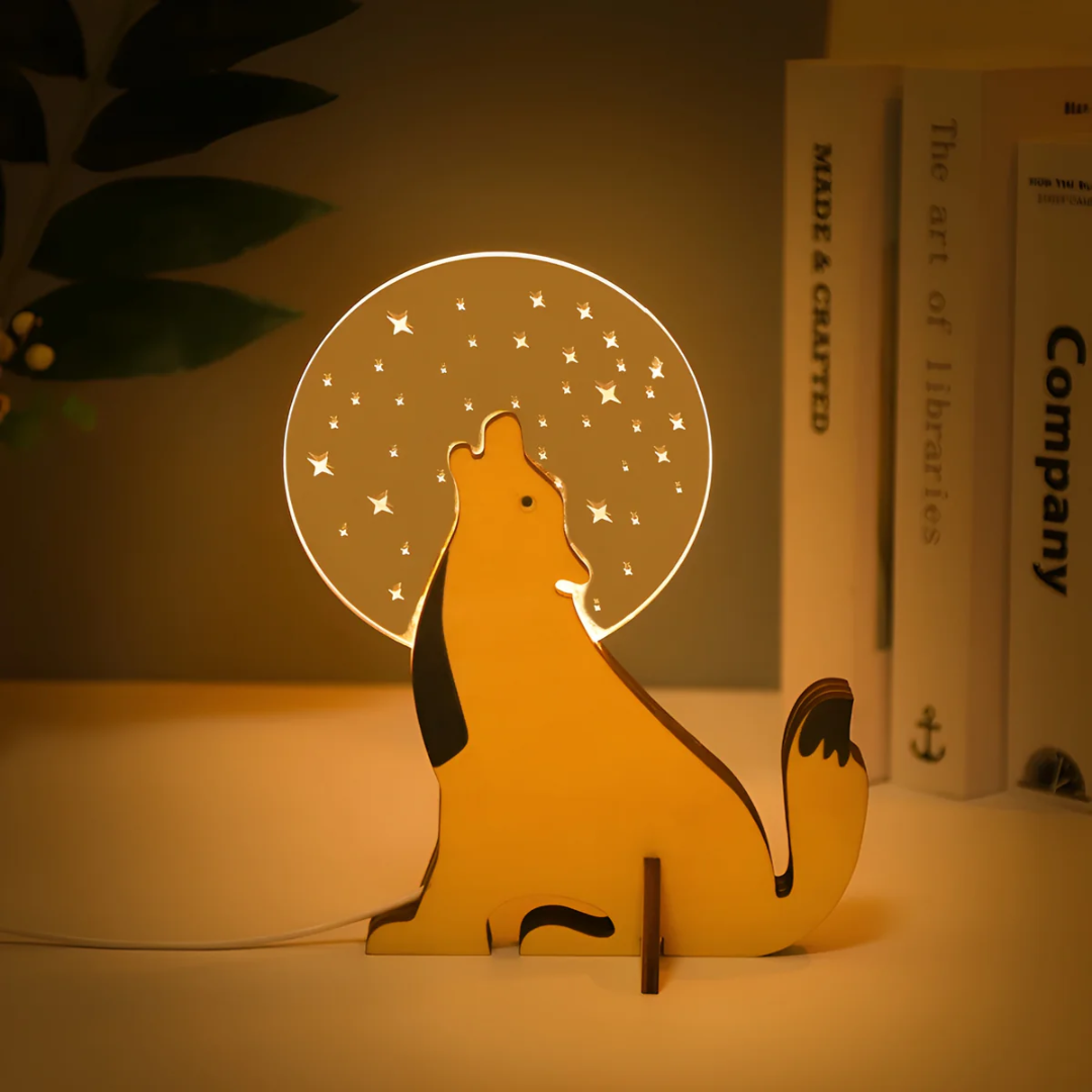 Telyx – LED Tischlampe aus Holz