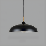 Rayvi | Pendelleuchte aus Eichenholz, Schwarz