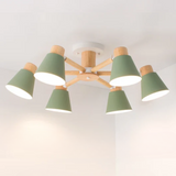 Fivra - LED-Deckenlampe mit Holzrahmen