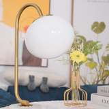 Illumina – Glas Metall Tischlampe