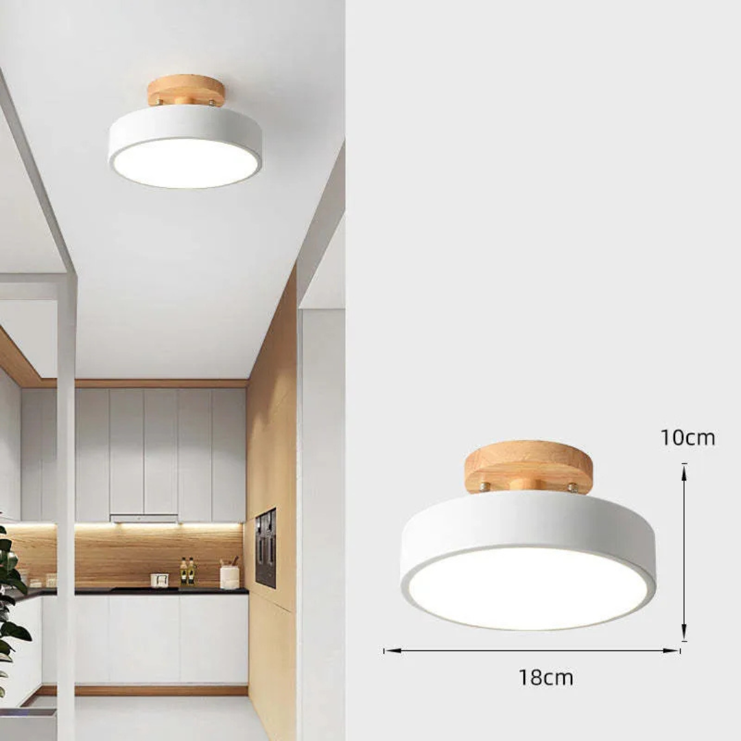 Illumine - Holz-Deckenleuchte LED