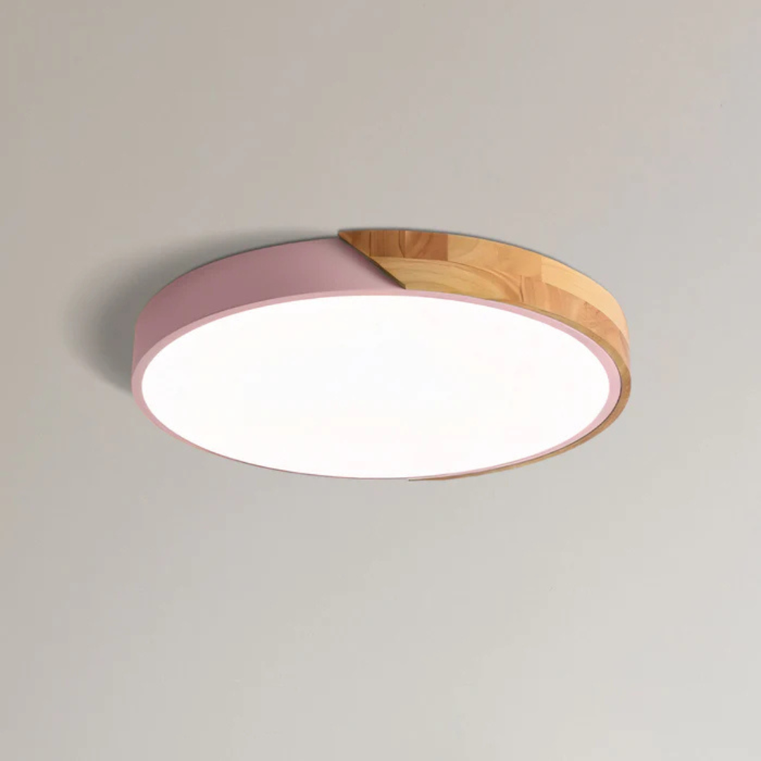 Delos - Skandinavische LED-Deckenlampe aus Holz