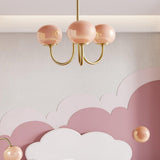 MarshmallowHome – Glas Kronleuchter Rosa