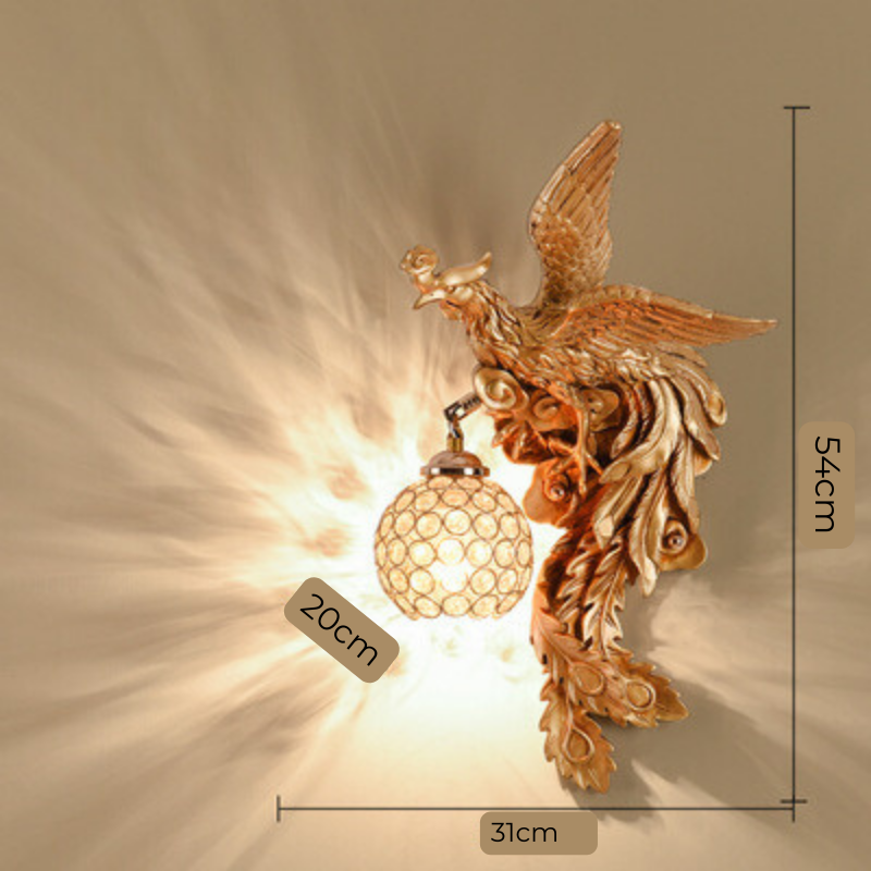 DragonPhoenix – Wandlampe Dekor