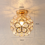 Zyvia - Luxuriöse Glas-Deckenlampe in Blumenform