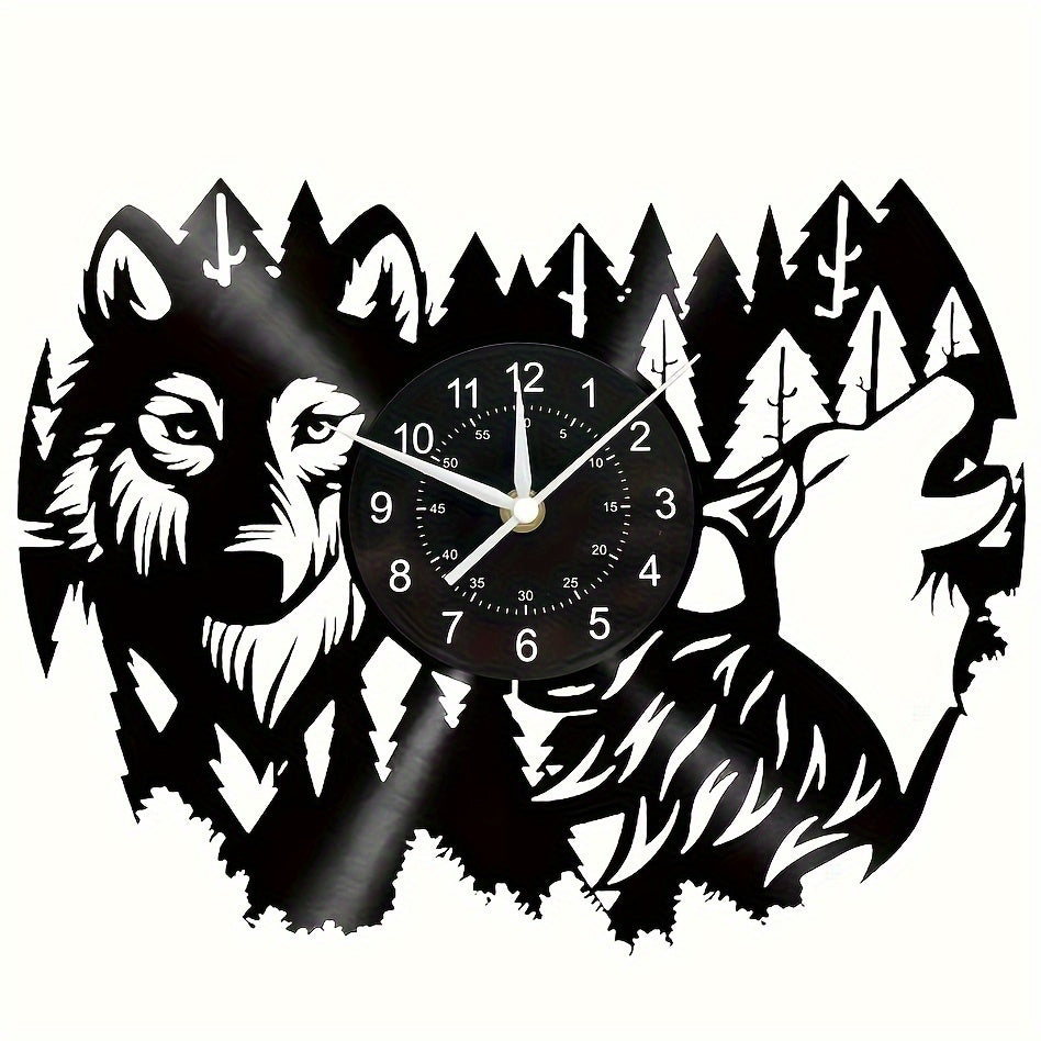 HuskyVinyl - Vintage Wanduhr