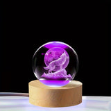 WolfLamp - 3D Glas Nachtlicht