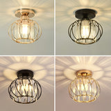 CrystalGlow – Deckenlampe Schwarz Gold